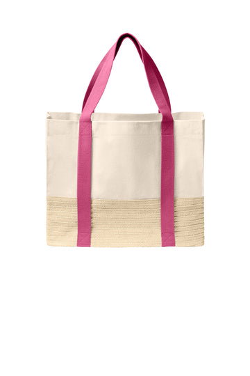 Port Authority® Straw Market Tote