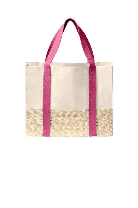 Port Authority® Straw Market Tote