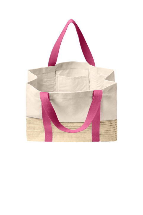 Port Authority® Straw Market Tote