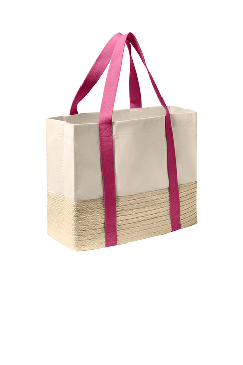 Port Authority® Straw Market Tote