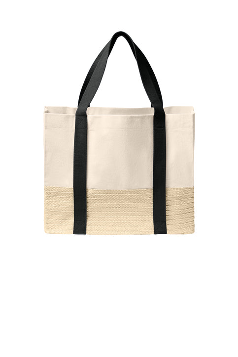 Port Authority® Straw Market Tote