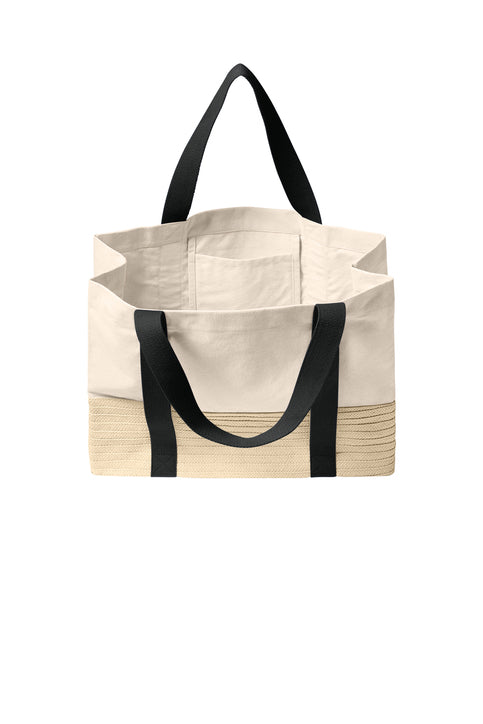 Port Authority® Straw Market Tote