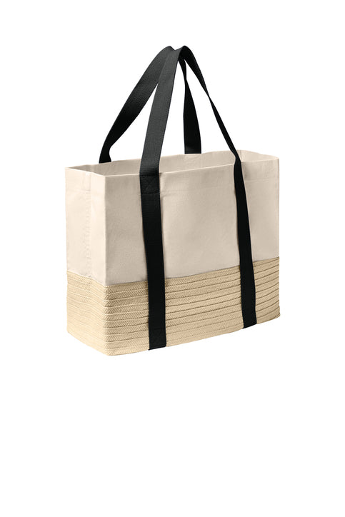 Port Authority® Straw Market Tote