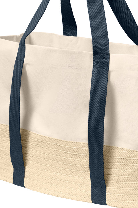 Port Authority® Straw Market Tote