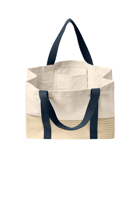 Port Authority® Straw Market Tote
