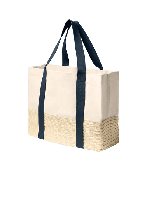 Port Authority® Straw Market Tote