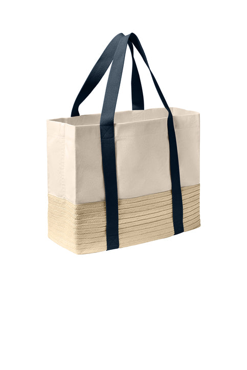 Port Authority® Straw Market Tote