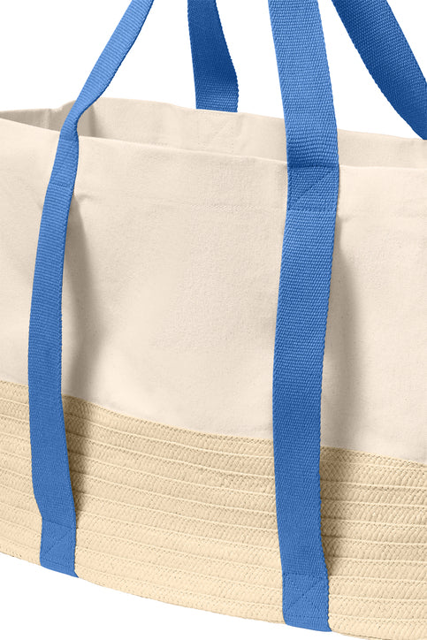 Port Authority® Straw Market Tote