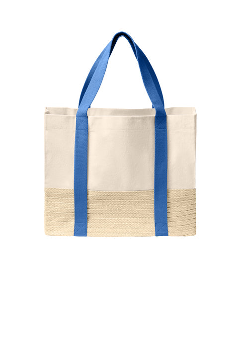 Port Authority® Straw Market Tote