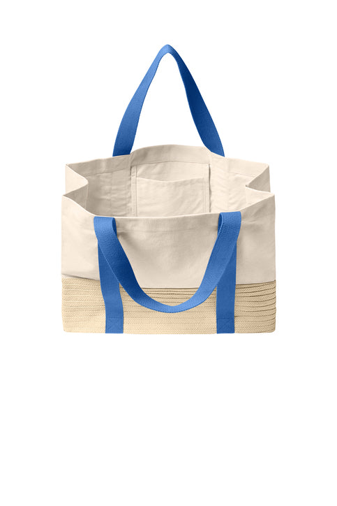 Port Authority® Straw Market Tote