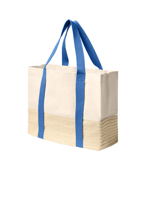 Port Authority® Straw Market Tote