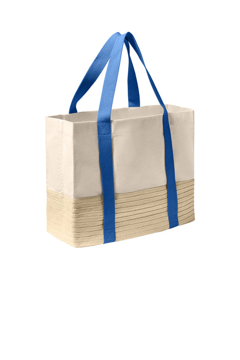 Port Authority® Straw Market Tote