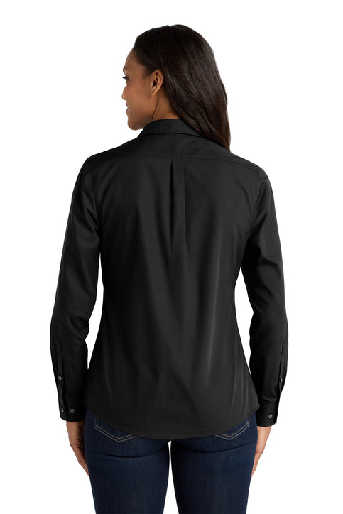 Port Authority® Women's Long Sleeve Carefree Poplin Shirt