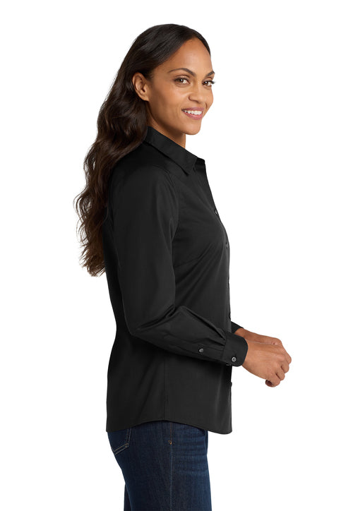 Port Authority® Women's Long Sleeve Carefree Poplin Shirt