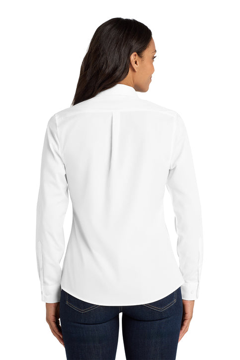 Port Authority® Women's Long Sleeve Carefree Poplin Shirt