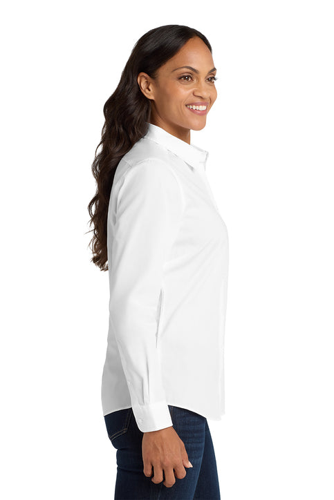 Port Authority® Women's Long Sleeve Carefree Poplin Shirt