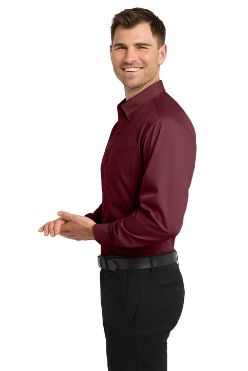 Port Authority® Long Sleeve Carefree Poplin Shirt