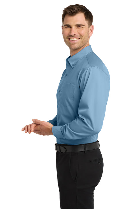 Port Authority® Long Sleeve Carefree Poplin Shirt