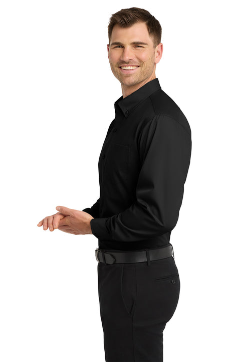 Port Authority® Long Sleeve Carefree Poplin Shirt