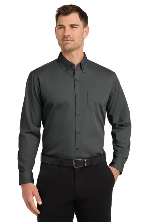 Port Authority® Long Sleeve Carefree Poplin Shirt