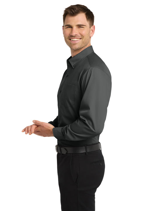 Port Authority® Long Sleeve Carefree Poplin Shirt