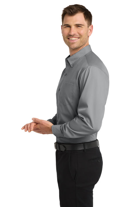 Port Authority® Long Sleeve Carefree Poplin Shirt