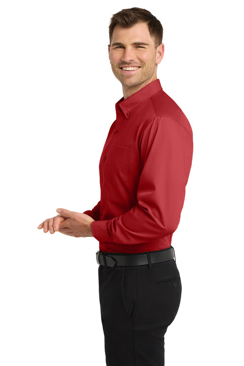 Port Authority® Long Sleeve Carefree Poplin Shirt