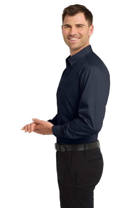 Port Authority® Long Sleeve Carefree Poplin Shirt