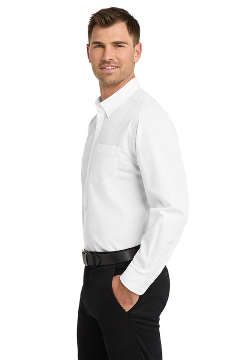 Port Authority® Long Sleeve Carefree Poplin Shirt