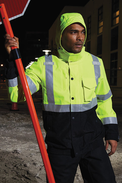 CornerStone® ANSI 107 Class 3 Waterproof Insulated Ripstop Bomber Jacket