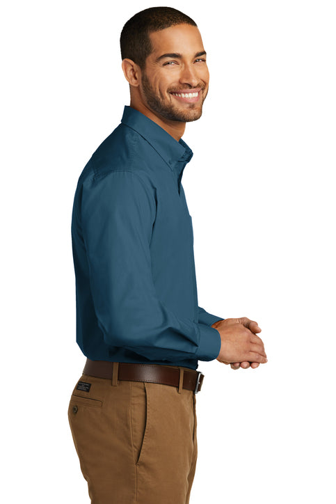 Port Authority® Long Sleeve Carefree Poplin Shirt