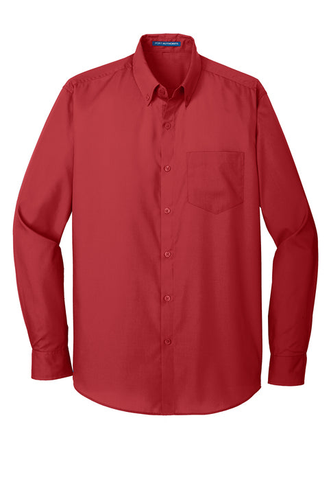 Port Authority® Long Sleeve Carefree Poplin Shirt