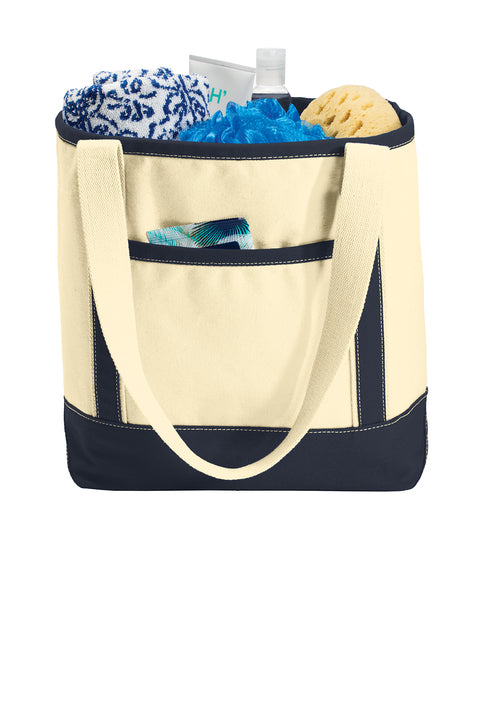 Port Authority® Medium Cotton Canvas Tote