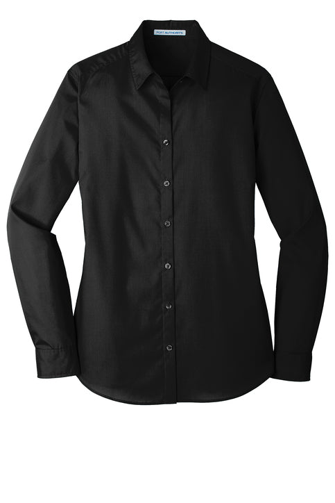 Port Authority® Women's Long Sleeve Carefree Poplin Shirt